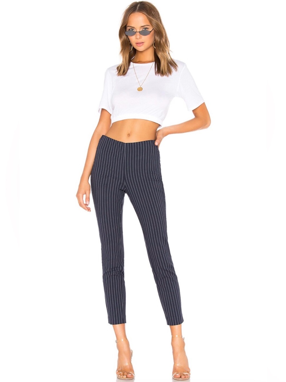rag & bone Simone Navy Pinstripe Dress Pants